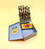 25 Pc Metric Cobalt M42 Drill Bit Set MM Drill Hog® Lifetime Warranty