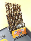 Drill Hog USA 29 Pc Cobalt Drill Bit Set HSSCO Drills M42 100% Lifetime Warranty