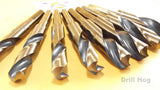 8 Pc Super Premium Silver & Deming Drill Bit Set 9/16" to 1" M7