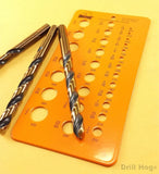 Drill Gauge Bit Index Stainless Steel Bolt Wire Diameter 29 Sizes Drill Hog®