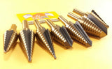 7 Pc Step Drill Bit Set Step Bit Molybdenum UNIBIT Lifetime Warranty Drill Hog