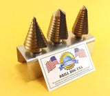 Step Drill Bit Set Hi-Molybdenum M7 Step Bit UNIBIT Drill Hog Lifetime Warranty