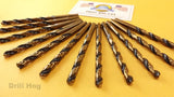 Drill Hog USA 1/8" Drill Bit 1/8 Molybdenum M7 HSS Lifetime Warranty 12 Pack