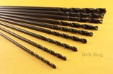 12" Aircraft Extension Drill Bit Set 12 Long M7 Lifetime Warranty 9 Pc Drill Hog