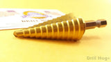 3/16-7/8" Step Drill HEX Shank Quick Change Bit Titanium Ti-22 Lifetime Warranty