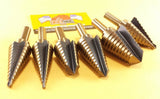 6 Pc Step Drill Bit Set Step Bit Molybdenum UNIBIT Lifetime Warranty Drill Hog