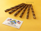 1/2" Cobalt Drill Bits M42 Drill Bit 6 Pack Lifetime Warranty Drill Hog®
