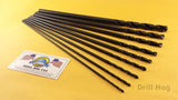 12" Aircraft Extension Drill Bit Set 12 Long M7 Lifetime Warranty 9 Pc Drill Hog