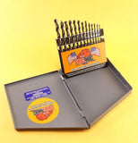 Drill Hog USA 13 Pc HI-MOLY M7 Drill Bit Set 1/16"-1/4" Drills Lifetime Warranty