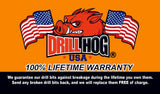 #8 Drill Bit #8 Number Bit HI-Molybdenum M7 Lifetime Warranty 12 Pack Drill Hog®