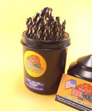 29 Pc Drill Bit Set Drill Index HI-Molybdenum M7 Lifetime Warranty Drill Hog®