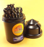 29 Pc Left Hand Drill Bits Left Handed Drill Bit Set Drill Hog® Lifetime Warranty