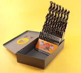 Drill Hog® 29 Pc HI-Molybdenum Drill Bit Set MOLY M7 Drills Lifetime Warranty