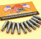 T-8 Torx Bit Hi-Molybdenum Super M7+ Drill Hog® 10 Pack