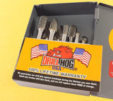 8 Pc Carbide Burr Set Drill Hog® Lifetime Warranty