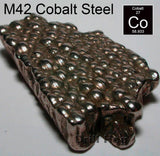 8 Pc Cobalt M42 Silver & Deming Drill Bit Set 9/16" to 1" M7 Lifetime Warranty