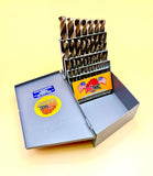 29 Pc Mechanics Length Drill Bit Set HI-Molybdenum M7 Drill Hog® Lifetime Warranty