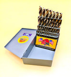 29 Pc Mechanics Length Drill Bit Set HI-Molybdenum M7 Drill Hog® Lifetime Warranty