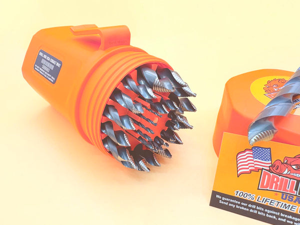 29 Pc Super Premium Cobalt M42+ Turbo Tip Drill Bit Set Drill Hog®