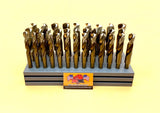 Drill Hog® 33 Pc Silver & Deming Drill Bit Set Cobalt M42 1/2" to 1" Lifetime Warranty