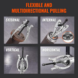 Drill Hog® 4 Piece Gear Puller Set Lifetime Warranty