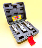 3 Pc Jumbo Pipe Tap Set 1", 1-1/4", 1-1/2" Drill Hog® Lifetime Warranty