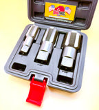 3 Pc Jumbo Pipe Tap Set 1", 1-1/4", 1-1/2" Drill Hog® Lifetime Warranty
