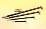 4 Pc Rolling Head Pry Bar Set Drill Hog® Lifetime Warranty
