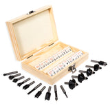 Drill Hog® 15 Piece Super Premium Carbide Router Bit Set Lifetime Warranty