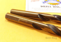 25/64 Drill Bit 25/64" HI-Molybdenum M7 HSS Twist Drill Hog Lifetime Warranty