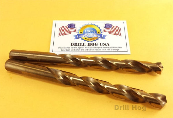 Drill Hog 25/64" Drill Bit 25/64" Cobalt Drill Bit M42 Twist Lifetime Warranty