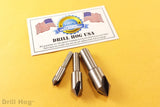 5 Pc Countersink Set 1/4, 3/8, 1/2, 5/8, 3/4 Reamer 3 Flute Cobalt Drill Hog USA