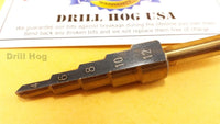 DrillHog 4-12mm Metric Step Drill Bit UNIBIT 5 Steps Lifetime Warranty