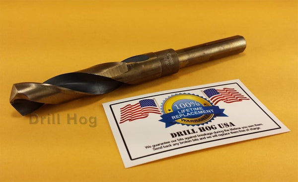 Drill Hog 11/16" Drill Bit 11/16" Silver Deming Bit Cobalt HSS Lifetime Warranty