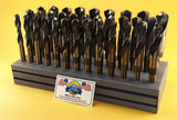 Drill Hog® Silver & Deming Drill Bit Set Index 33 Pc 1/2" to 1" Lifetime Warranty
