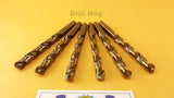 Drill Hog USA 3/8" Cobalt Drill Bits M42 Drill Bit 6 Pack Lifetime Warranty