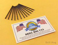 Drill Hog USA #6 Drill Bit Number Bit #6 MOLY M7 Lifetime Warranty 12 Pack