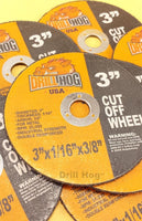 Drill Hog USA 3" Cut Off Wheels 3" Cutting Disc Blade 3 Air Cut Off Tool 5 Pcs