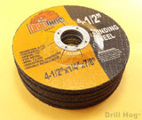 4-1/2" x 7/8 x 1/4 Grinding DIsc 4.5" Grinding Wheel Metal Drill Hog USA 5 Pack